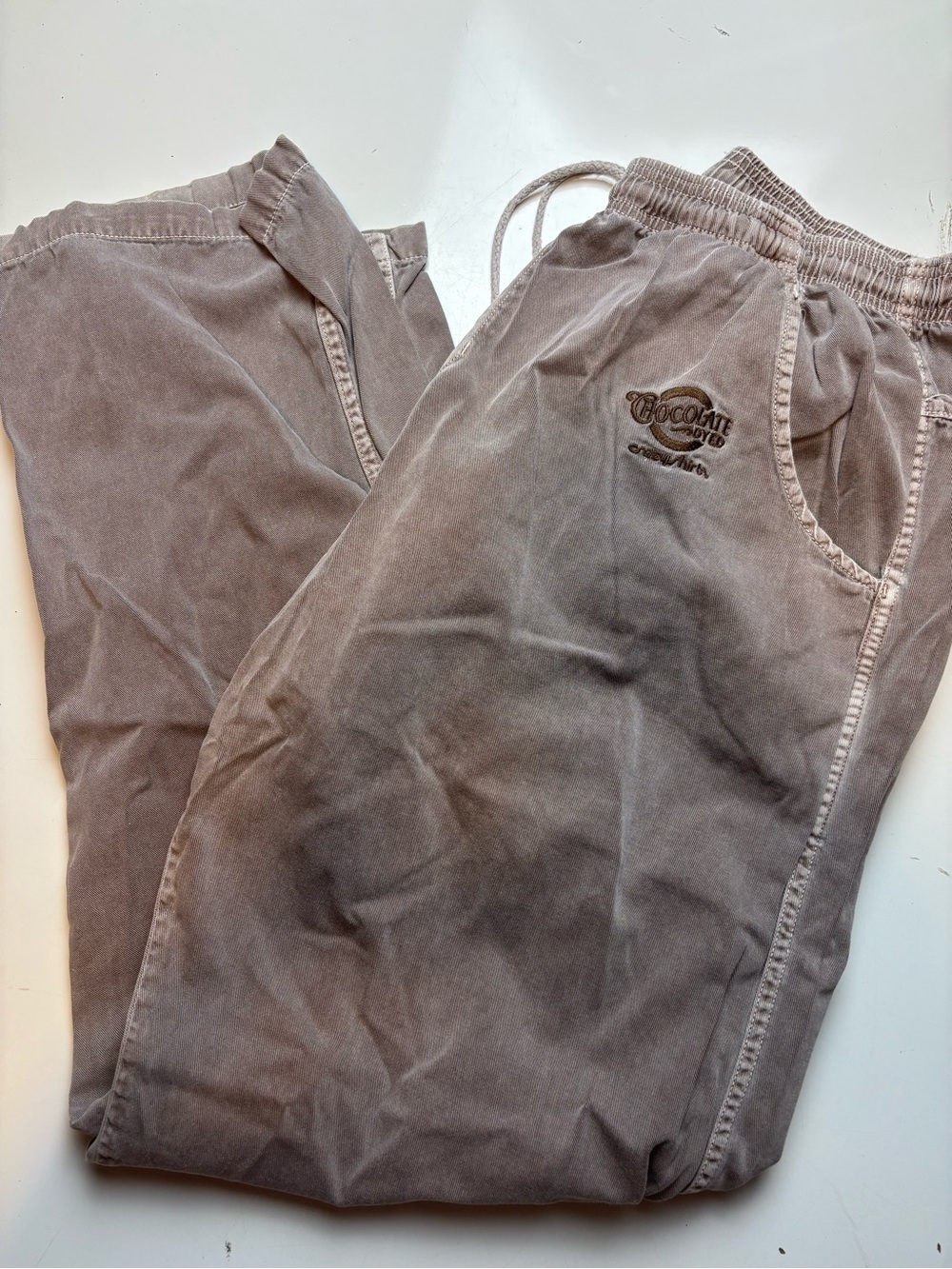 Crazy Shirts Hawaii Pants Original Chocolate Dyed Elastic Waist